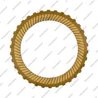 Фрикционный диск (142x1.9x34T) K1 (наружные зубья)