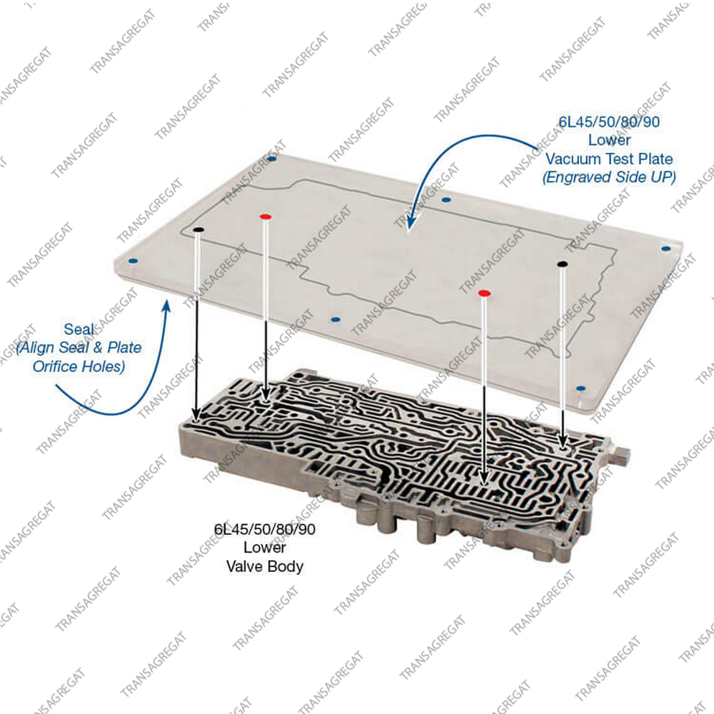 Комплект адаптерных пластин гидроблока для вакуумного тестера VACTEST-01K
