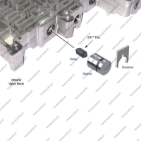 Клапан регулировки блокировки гидротрансформатора плунжерный (ремонтный)