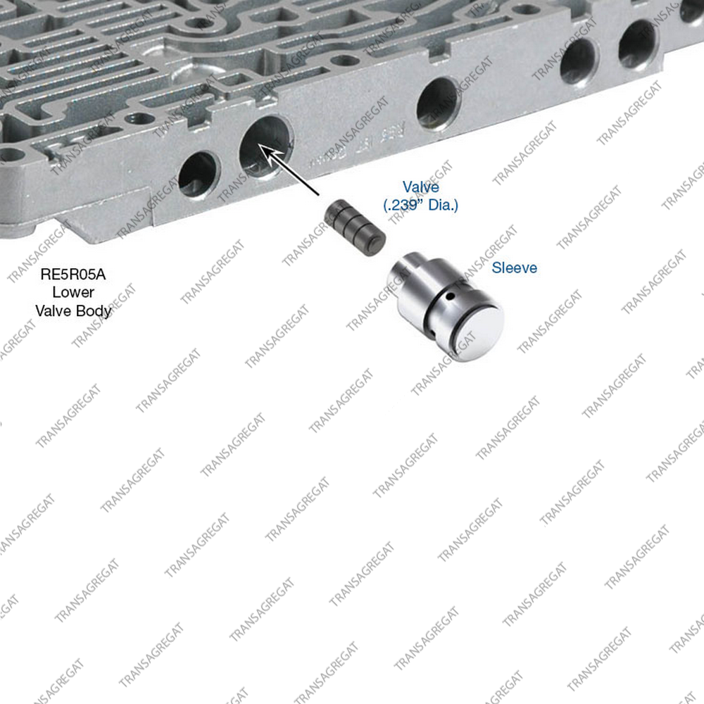 Клапан регулировки блокировки гидротрансформатора, Low brake*